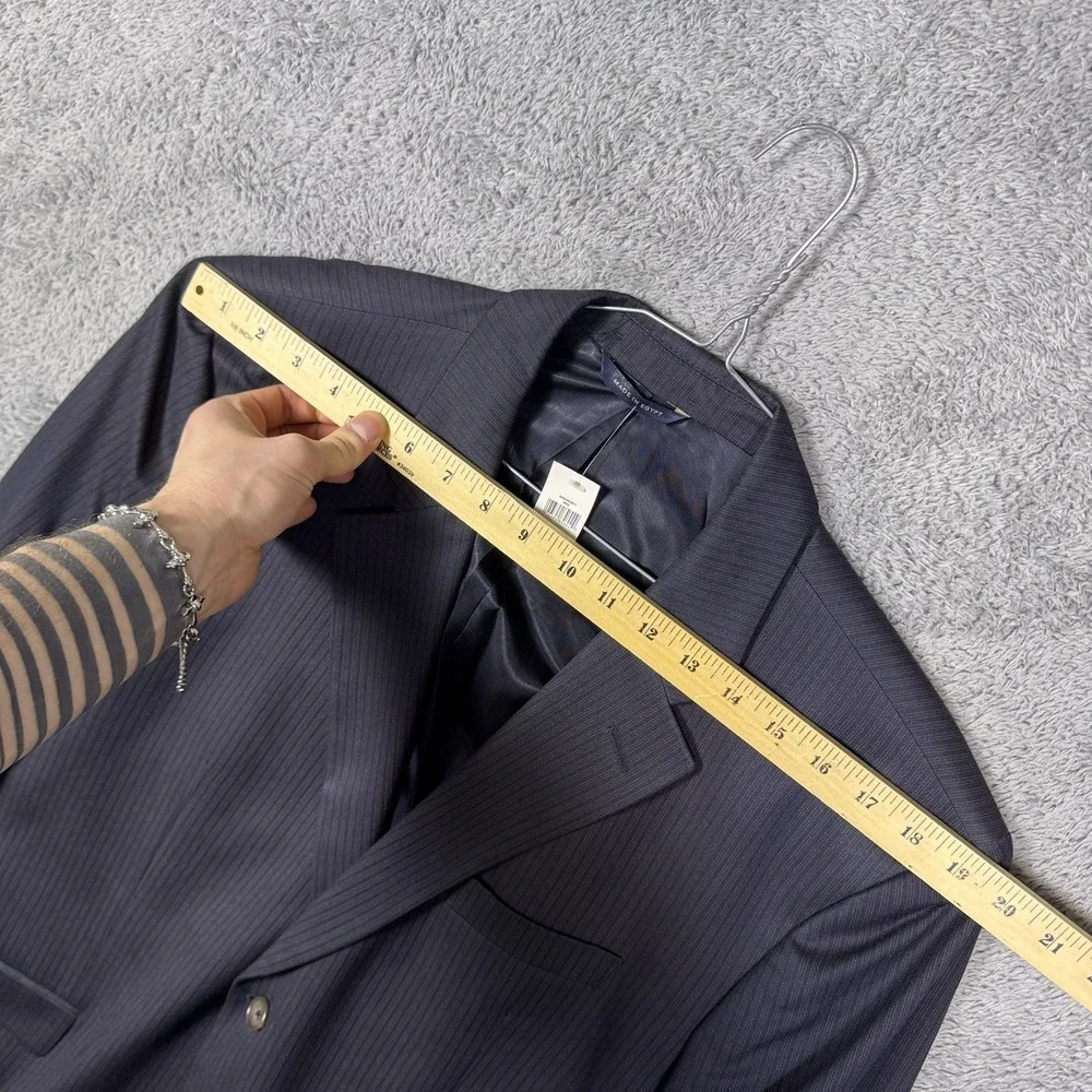 Banana Republic Blazer Mens 46R Suit Jacket Sport Coat Pinstripe Navy New w/ Tag